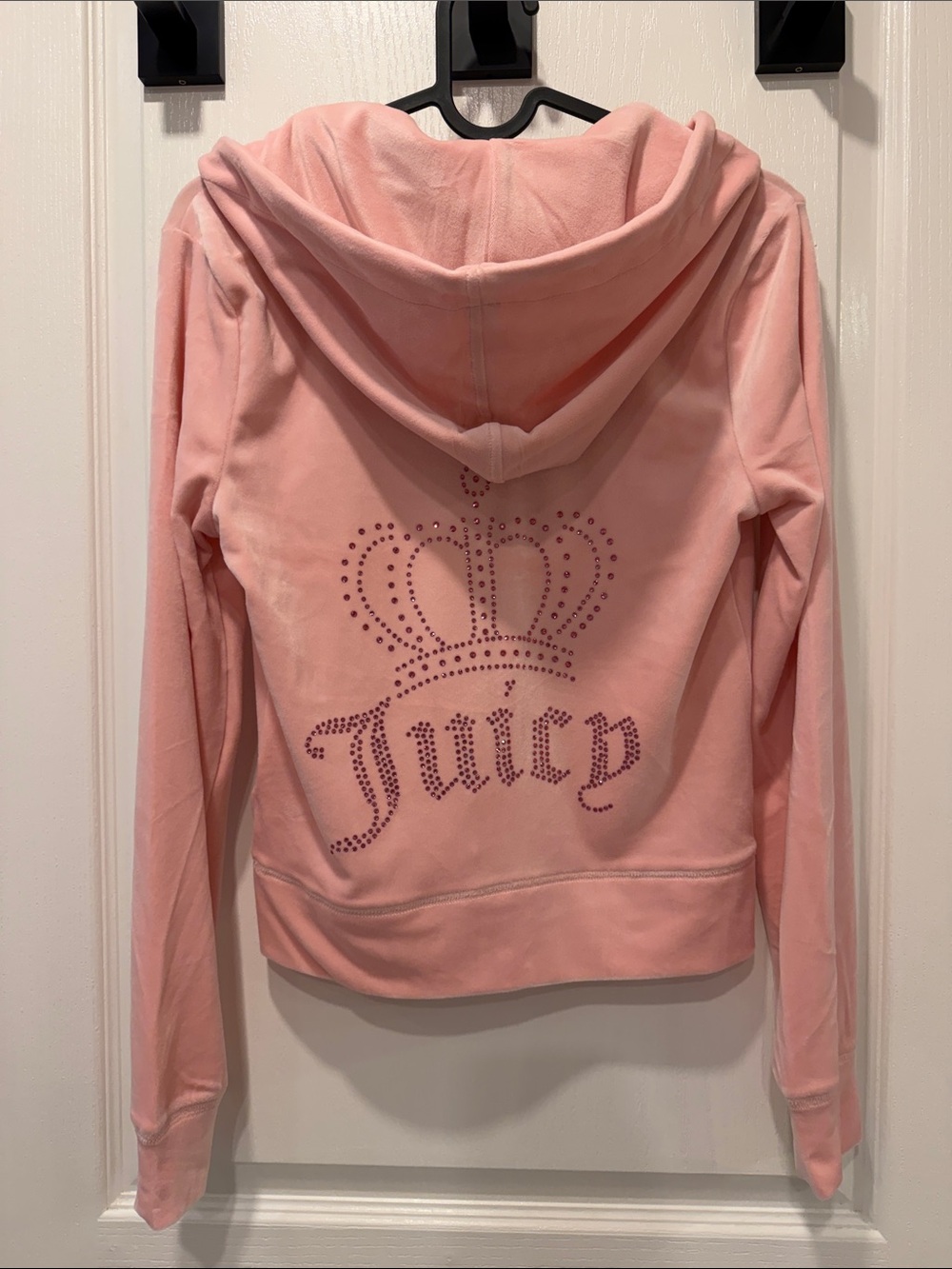 Juicy Couture Light Pink Velour Zip Hoodie